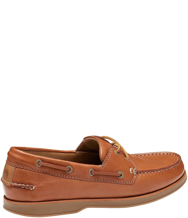 Johnston & Murphy Men's Monaco Leather 2-Eye Boat Shoes