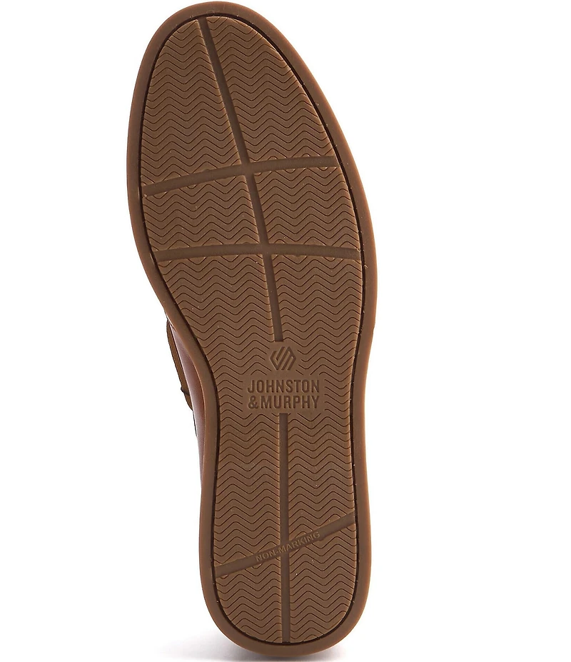 Johnston & Murphy Men's Monaco Leather 2-Eye Boat Shoes