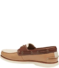 Johnston & Murphy Men's Monaco Leather 2-Eye Boat Shoes