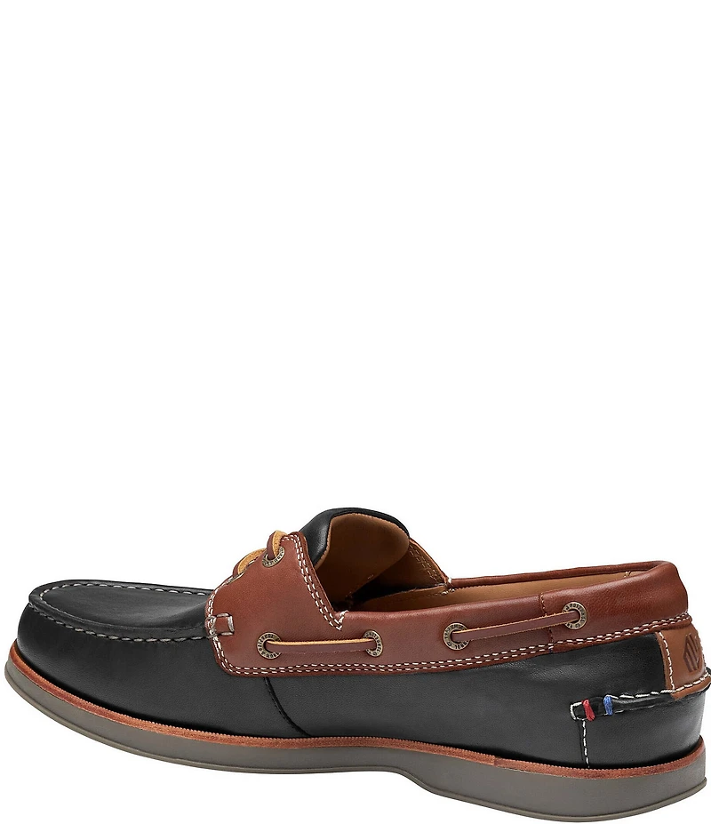Johnston & Murphy Men's Monaco Leather 2-Eye Boat Shoes