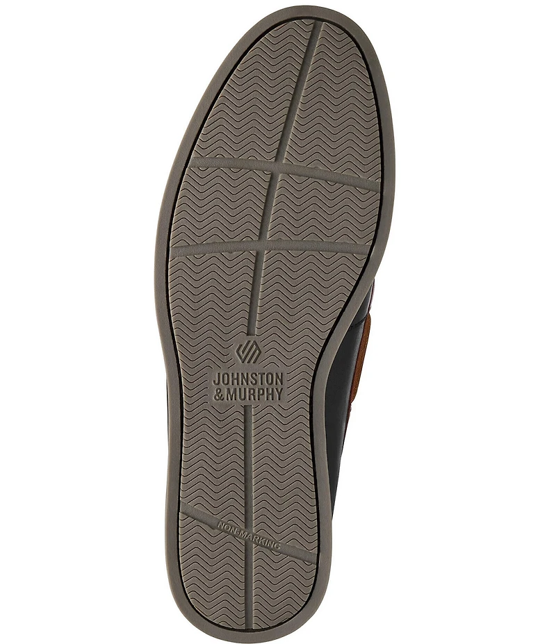Johnston & Murphy Men's Monaco Leather 2-Eye Boat Shoes