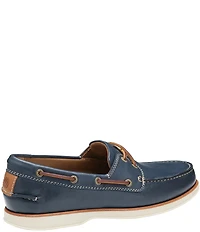 Johnston & Murphy Men's Monaco Leather 2-Eye Boat Shoes
