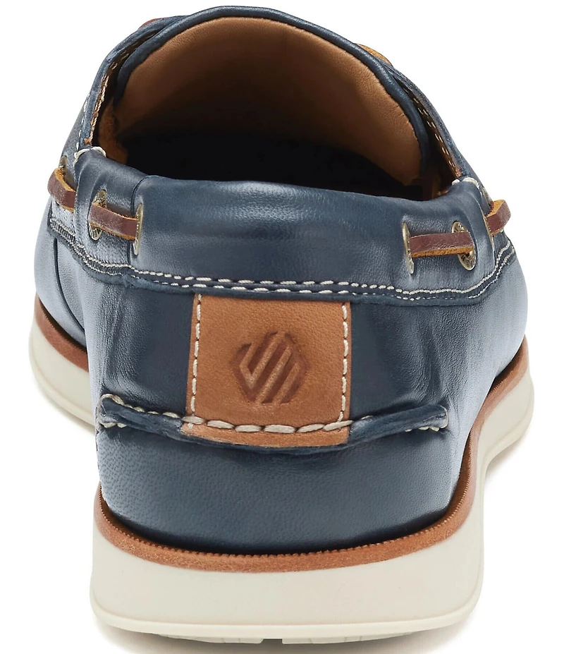 Johnston & Murphy Men's Monaco Leather 2-Eye Boat Shoes