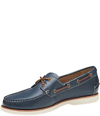 Johnston & Murphy Men's Monaco Leather 2-Eye Boat Shoes