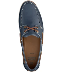 Johnston & Murphy Men's Monaco Leather 2-Eye Boat Shoes