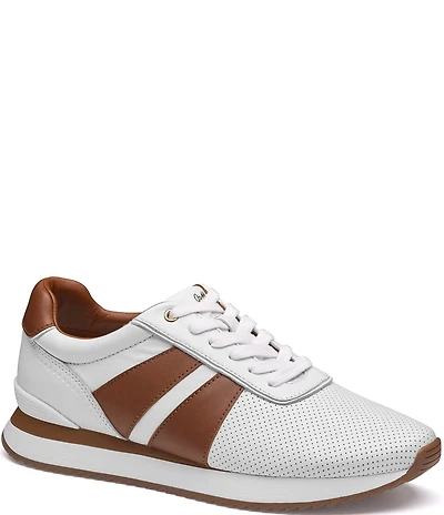 Johnston & Murphy Men's Morgan Perforated Leather U-Throat Sneakers