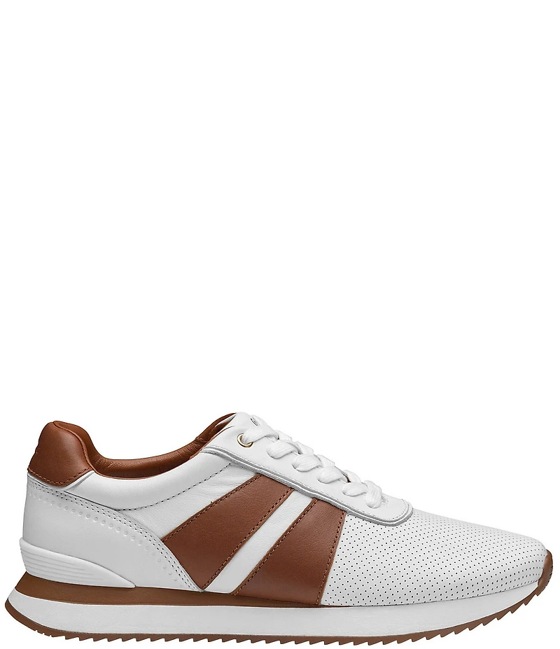 Johnston & Murphy Men's Morgan Perforated Leather U-Throat Sneakers