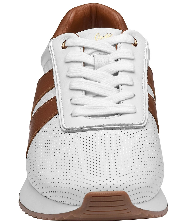 Johnston & Murphy Men's Morgan Perforated Leather U-Throat Sneakers