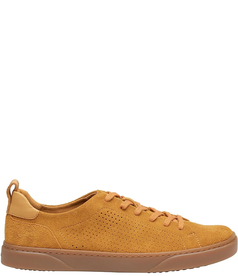 Johnston & Murphy Men's Ollie Perforated Lace To Toe Washable Suede Sneakers