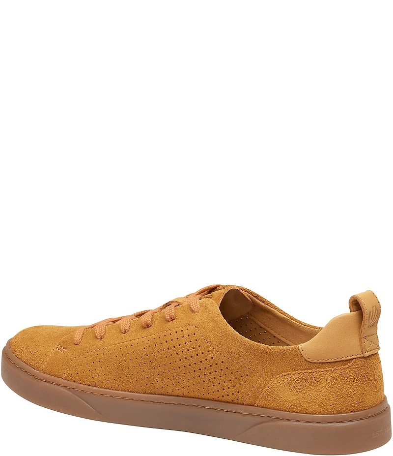 Johnston & Murphy Men's Ollie Perforated Lace To Toe Washable Suede Sneakers