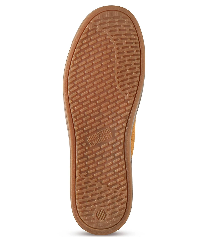 Johnston & Murphy Men's Ollie Perforated Lace To Toe Washable Suede Sneakers