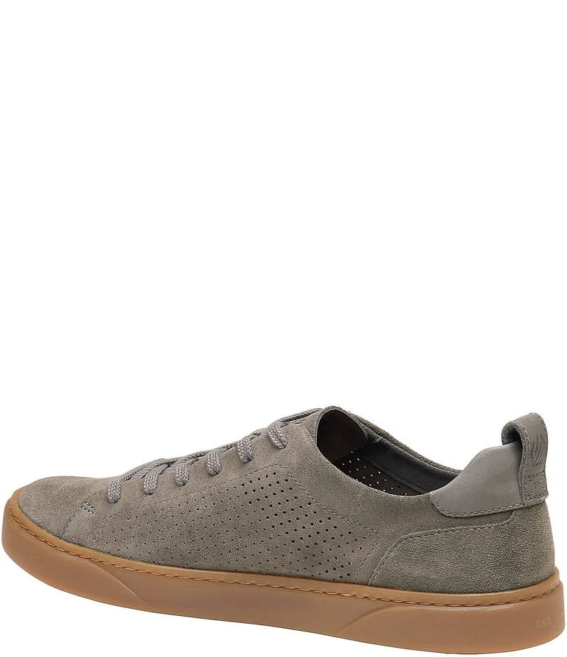 Johnston & Murphy Men's Ollie Perforated Lace To Toe Washable Suede Sneakers