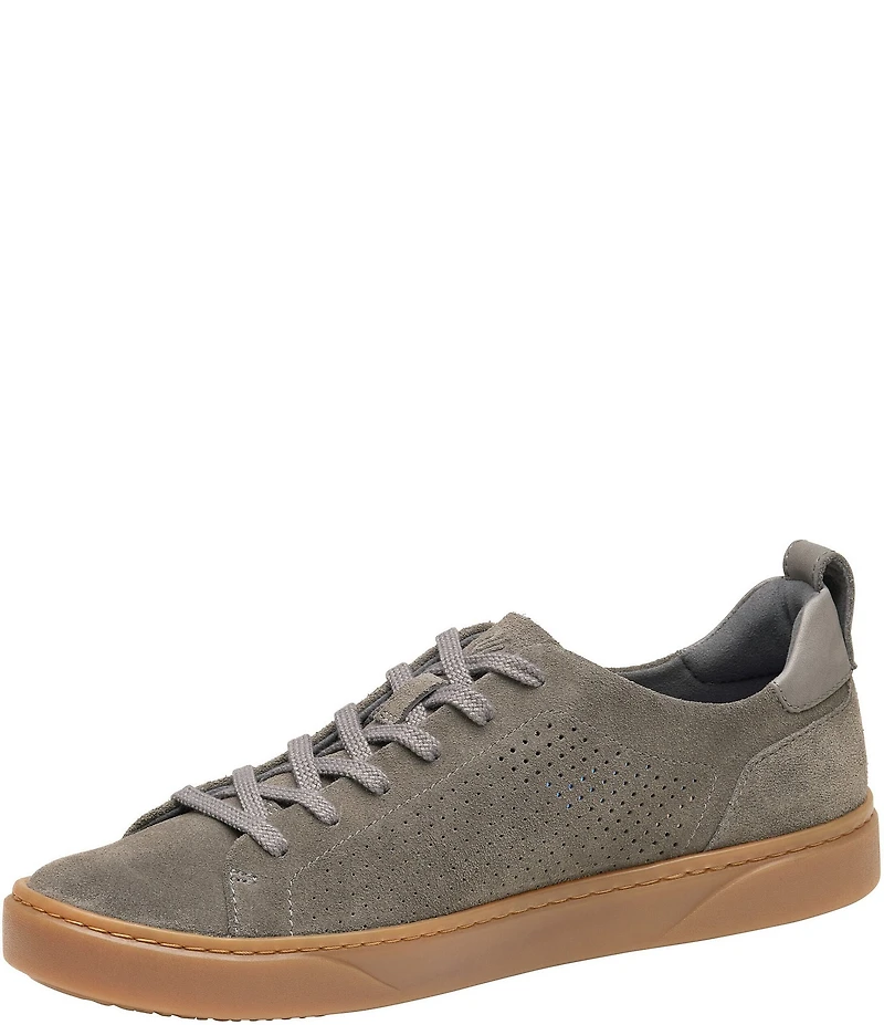 Johnston & Murphy Men's Ollie Perforated Lace To Toe Washable Suede Sneakers