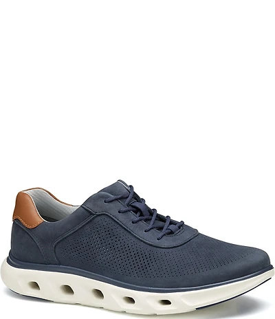 Johnston & Murphy Men's Reactivate Perforated Nubuck U-Throat Lace Up Sneakers