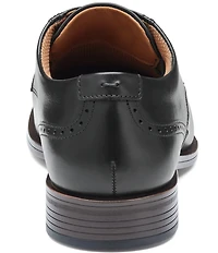 Johnston & Murphy Men's Reeve Leather Cap Toe Brogue Detail Oxfords