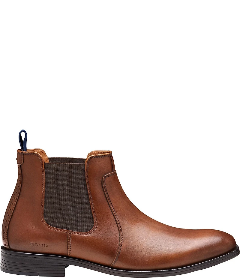 Johnston & Murphy Men's Reeve Leather Chelsea Dress Boots
