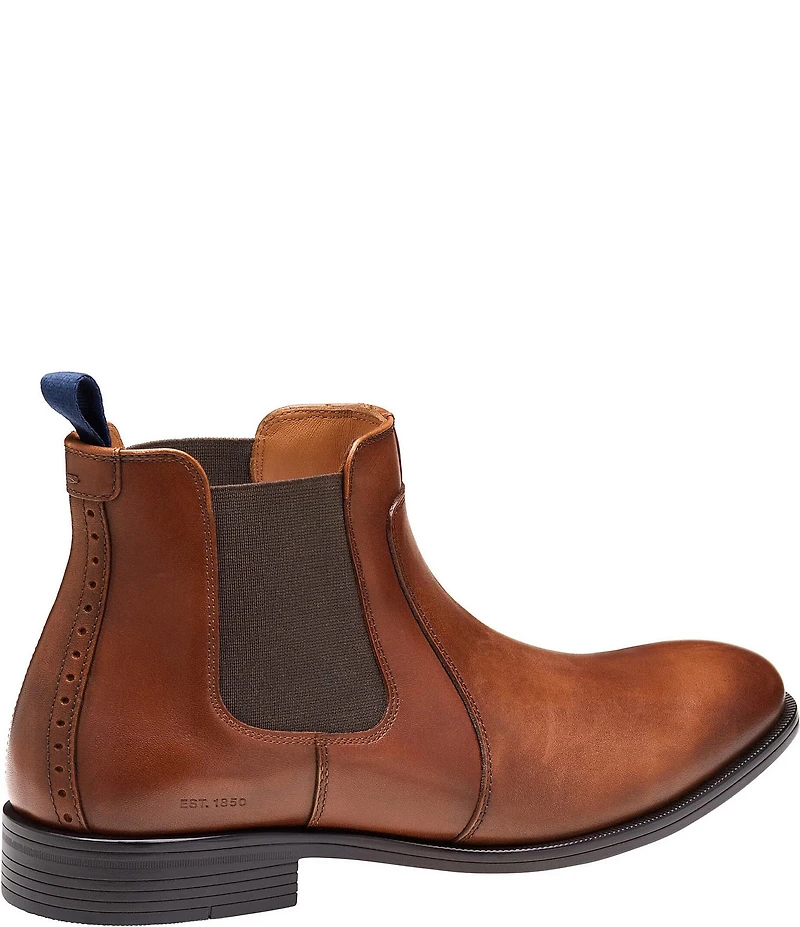 Johnston & Murphy Men's Reeve Leather Chelsea Dress Boots