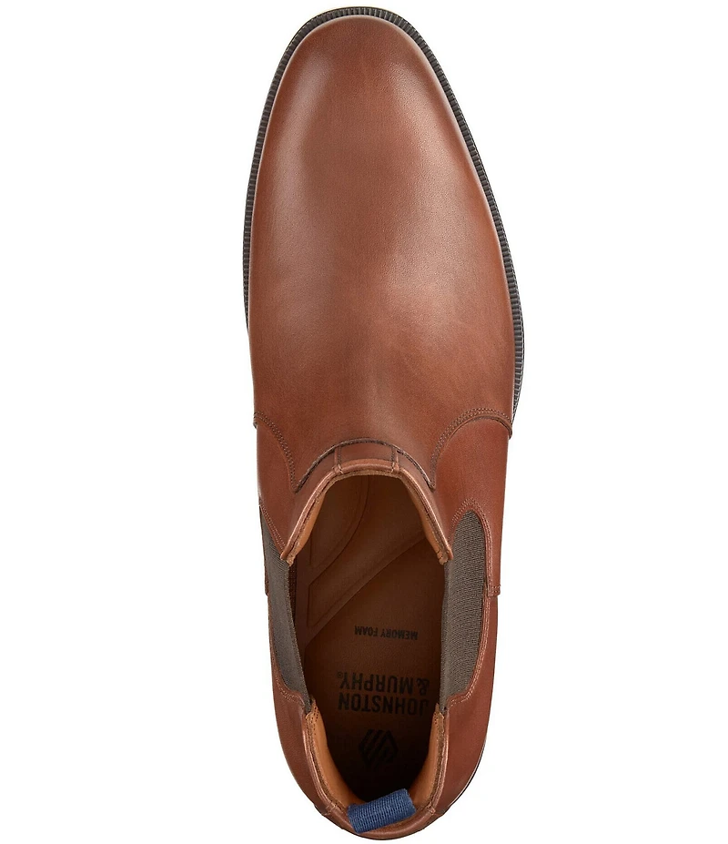 Johnston & Murphy Men's Reeve Leather Chelsea Dress Boots
