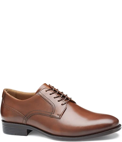 Johnston & Murphy Men's Reeve Leather Plain Toe Oxfords