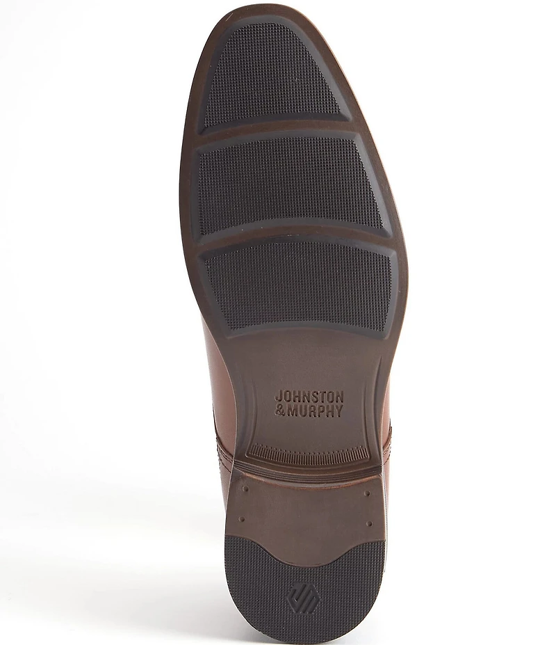 Johnston & Murphy Men's Reeve Leather Plain Toe Oxfords