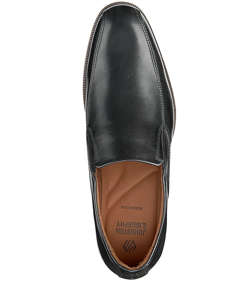 Johnston & Murphy Men's Reeve Leather Bike Toe Venetian Loafers