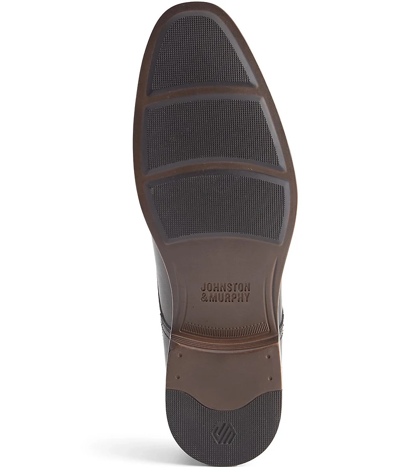 Johnston & Murphy Men's Reeve Leather Bike Toe Venetian Loafers