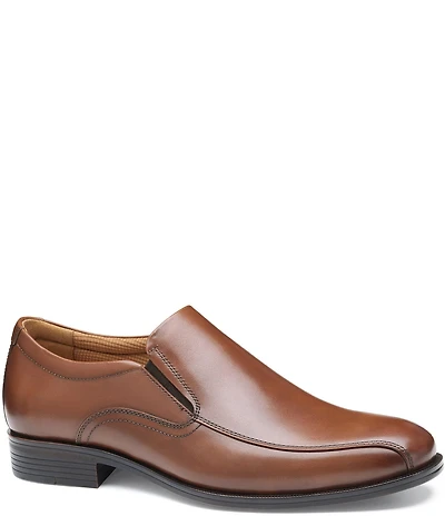 Johnston & Murphy Men's Reeve Leather Bike Toe Venetian Loafers