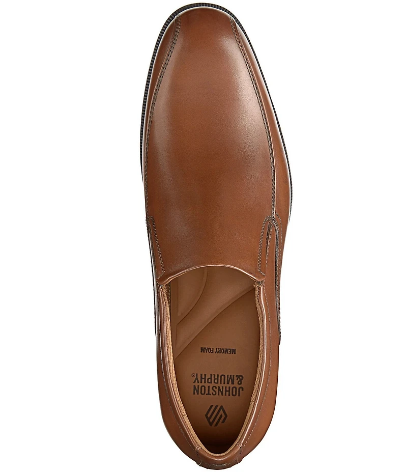 Johnston & Murphy Men's Reeve Leather Bike Toe Venetian Loafers