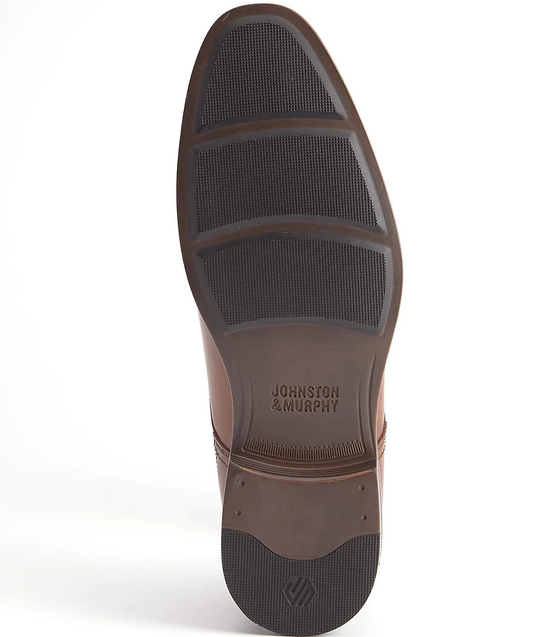 Johnston & Murphy Men's Reeve Leather Bike Toe Venetian Loafers