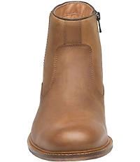 Johnston & Murphy Men's Ripley Oiled Leather Inside Zip Boots