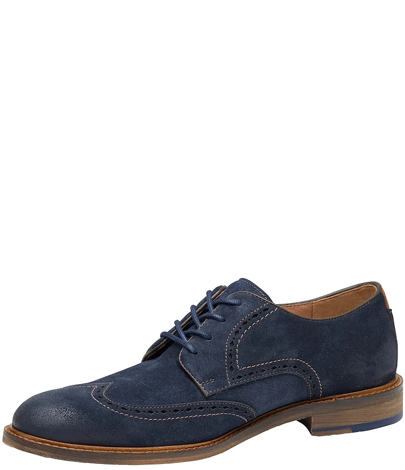 Johnston & Murphy Men's Ripley Suede Wingtip Oxfords