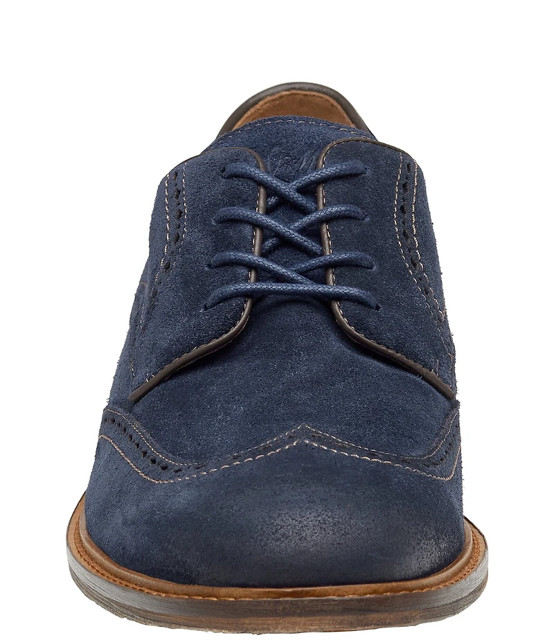 Johnston & Murphy Men's Ripley Suede Wingtip Oxfords