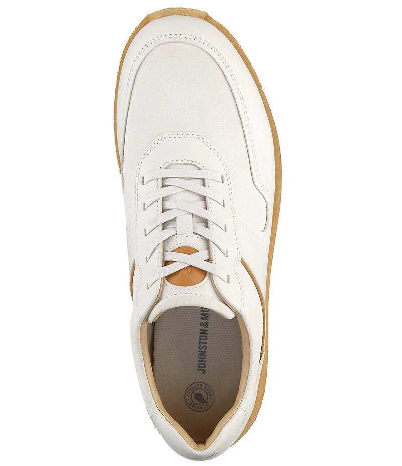 Johnston & Murphy Men's Silas Leather and Suede Jogger Sneakers