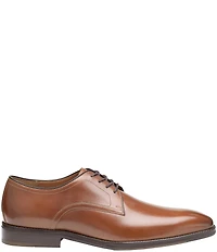 Johnston & Murphy Men's Sullivan Leather Plain Toe Lace Up Oxfords