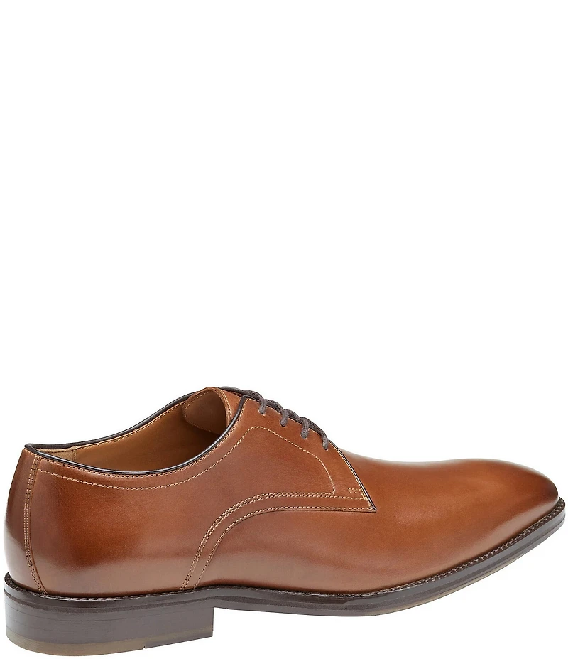Johnston & Murphy Men's Sullivan Leather Plain Toe Lace Up Oxfords