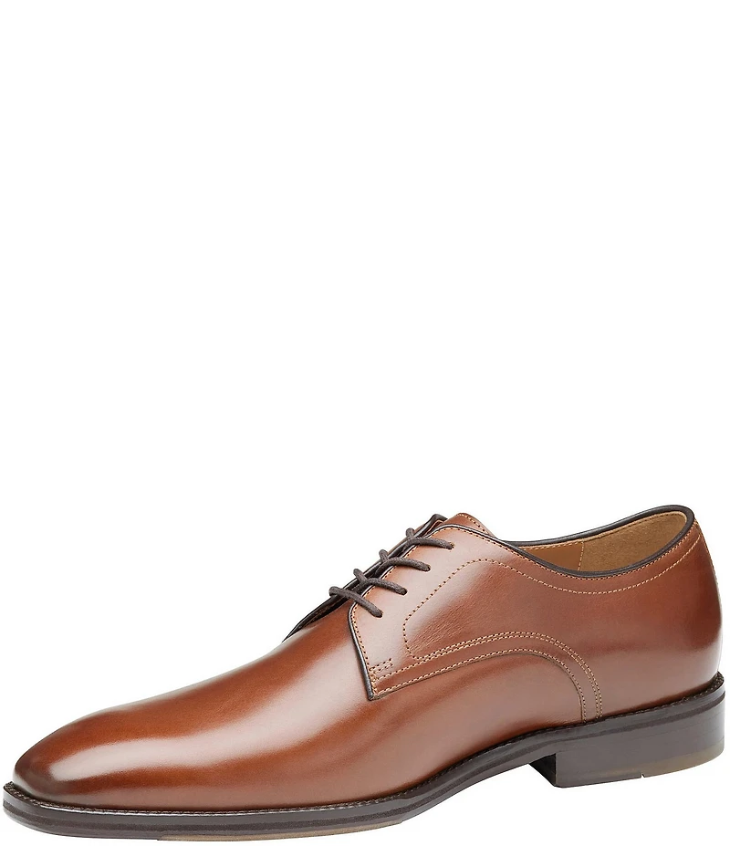 Johnston & Murphy Men's Sullivan Leather Plain Toe Lace Up Oxfords
