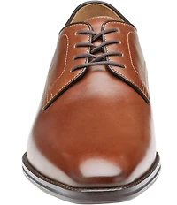 Johnston & Murphy Men's Sullivan Leather Plain Toe Lace Up Oxfords