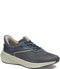 Johnston & Murphy Men's Surge Embossed Full Grain Leather and Nubuck U-Throat Sneakers
