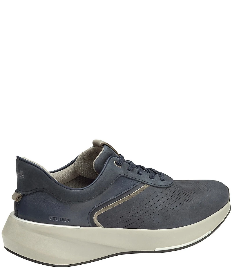 Johnston & Murphy Men's Surge Embossed Full Grain Leather and Nubuck U-Throat Sneakers