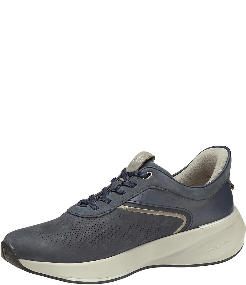 Johnston & Murphy Men's Surge Embossed Full Grain Leather and Nubuck U-Throat Sneakers