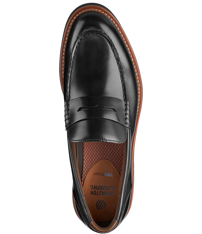 Johnston & Murphy Men's Tyson Leather Dress Penny Loafers