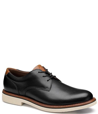 Johnston & Murphy Men's Tyson Leather Plain Toe Oxfords