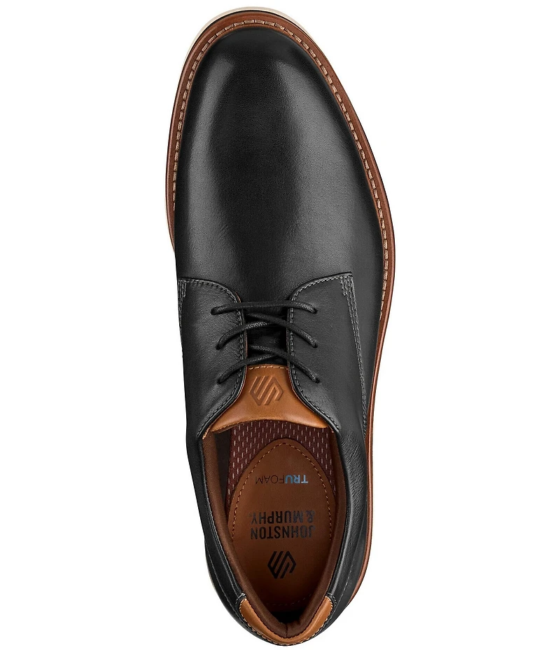 Johnston & Murphy Men's Tyson Leather Plain Toe Oxfords