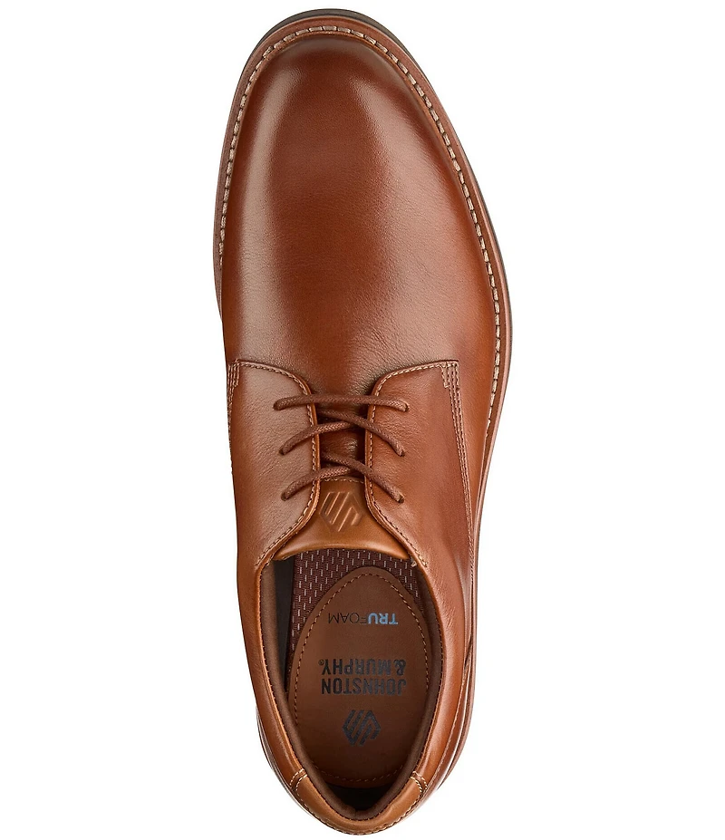 Johnston & Murphy Men's Tyson Leather Plain Toe Oxfords