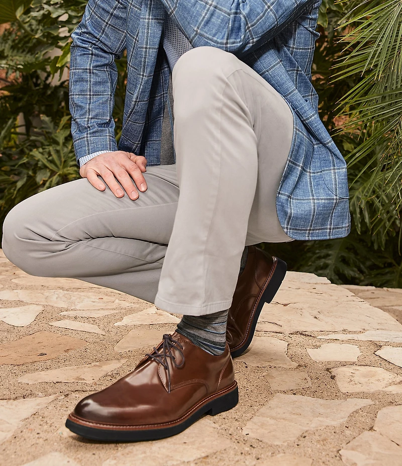 Johnston & Murphy Men's Tyson Leather Plain Toe Oxfords