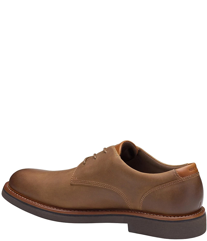 Johnston & Murphy Men's Tyson Oiled Leather Plain Toe Oxfords