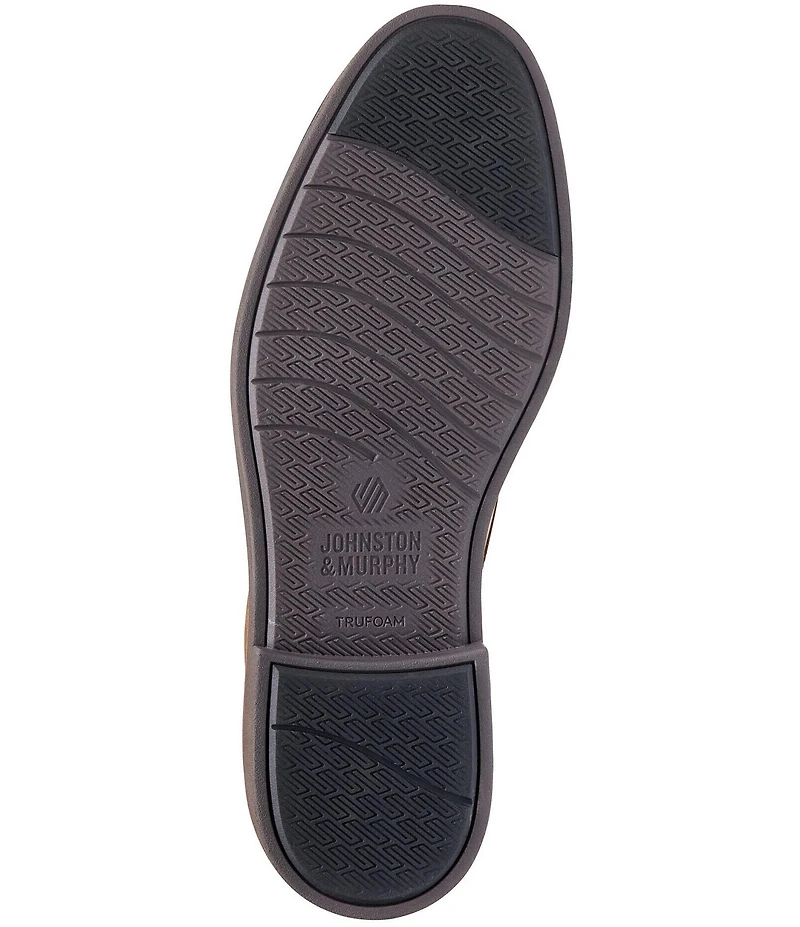 Johnston & Murphy Men's Tyson Oiled Leather Plain Toe Oxfords