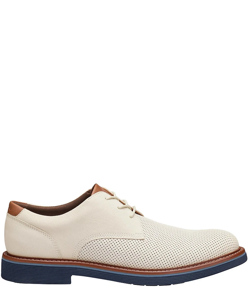 Johnston & Murphy Men's Tyson Perforated Nubuck Leather Oxfords