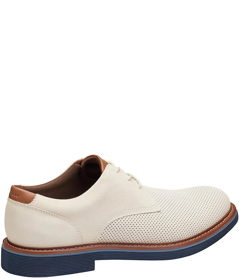 Johnston & Murphy Men's Tyson Perforated Nubuck Leather Oxfords