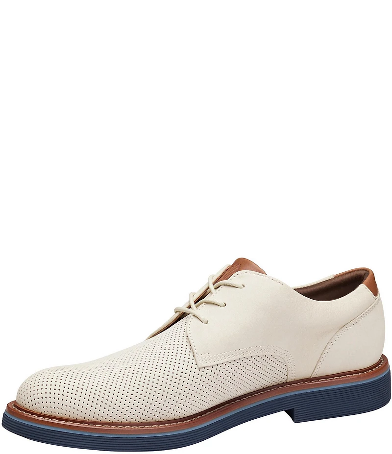 Johnston & Murphy Men's Tyson Perforated Nubuck Leather Oxfords